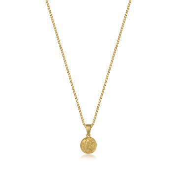 Mini Madalyon Kolye – Altın
